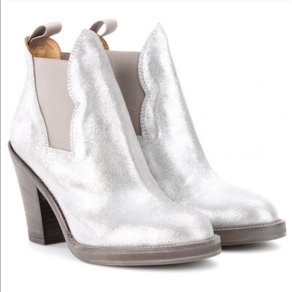 Acne Studios Shoes - ACNE STUDIOS Silver Star Boots size 38
